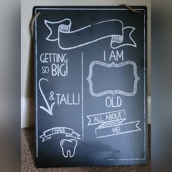 NEW Baby and Baby Progress Chalkboard Milestone - Picture 1 of 2